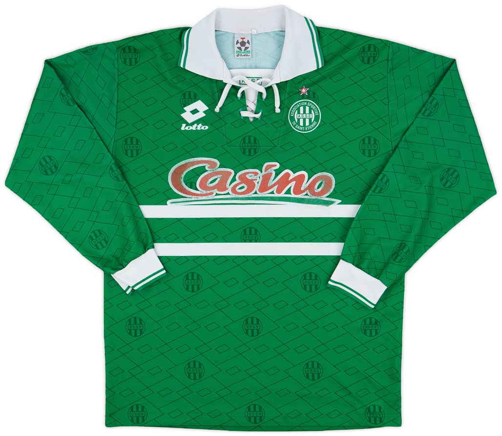 1995-97 Saint Etienne Home L/S Shirt - 6/10 - (XL)
