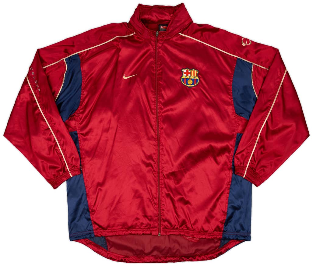2001-02 Barcelona Nike Hooded Rain Jacket - 9/10 - (XXL)