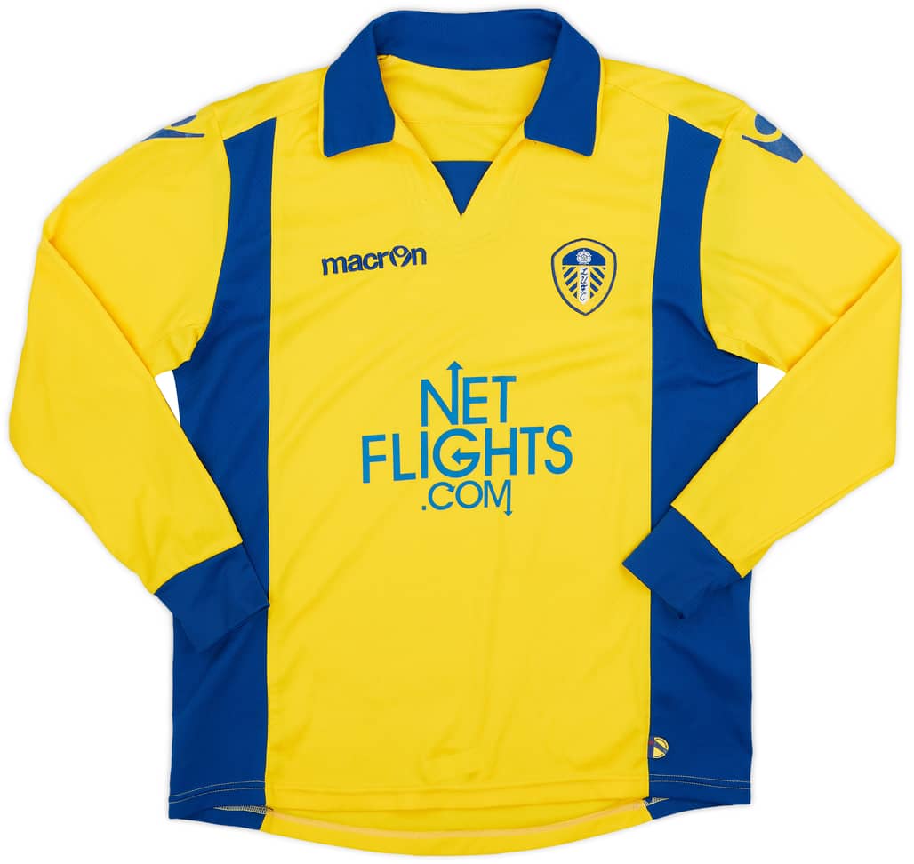 2009-10 Leeds United Away L/S Shirt - 8/10 - (L)