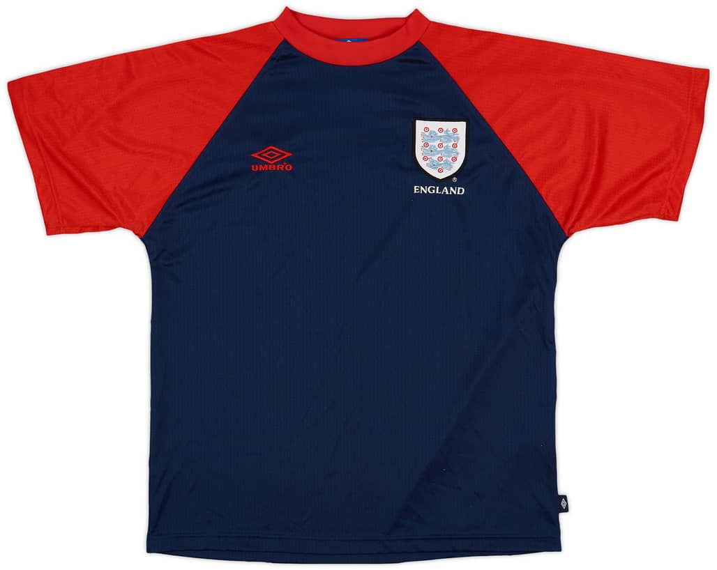 1996-98 England Umbro Training Shirt - 8/10 - (M)