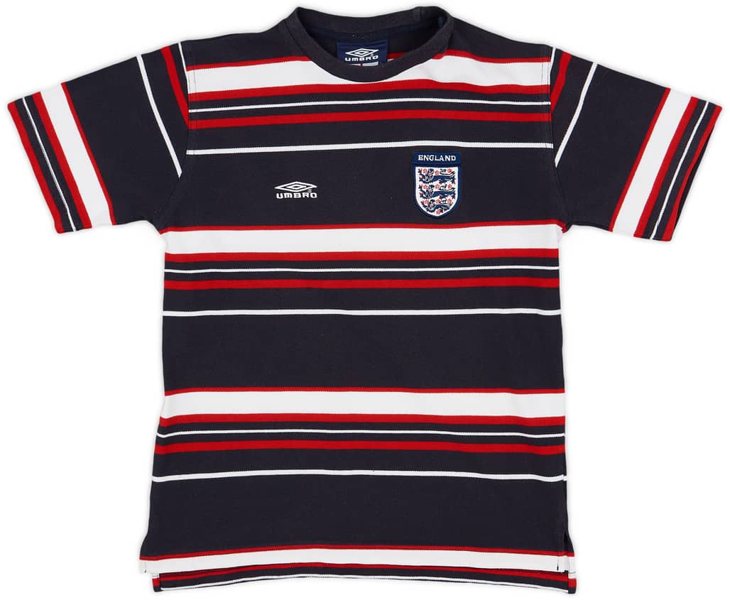 2001-02 England Umbro Cotton Tee - 8/10 - (L.Boys)