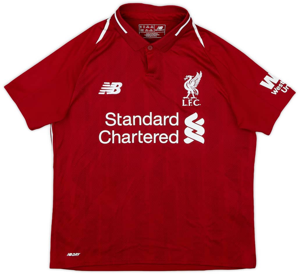 2018-19 Liverpool Home Shirt - 9/10 - (M.Boys)