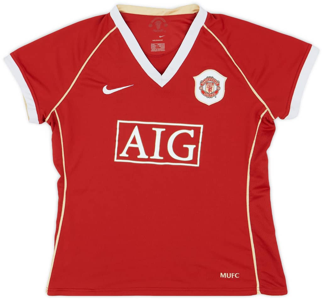 2006-07 Manchester United Home Shirt - 9/10 - (Women's L)