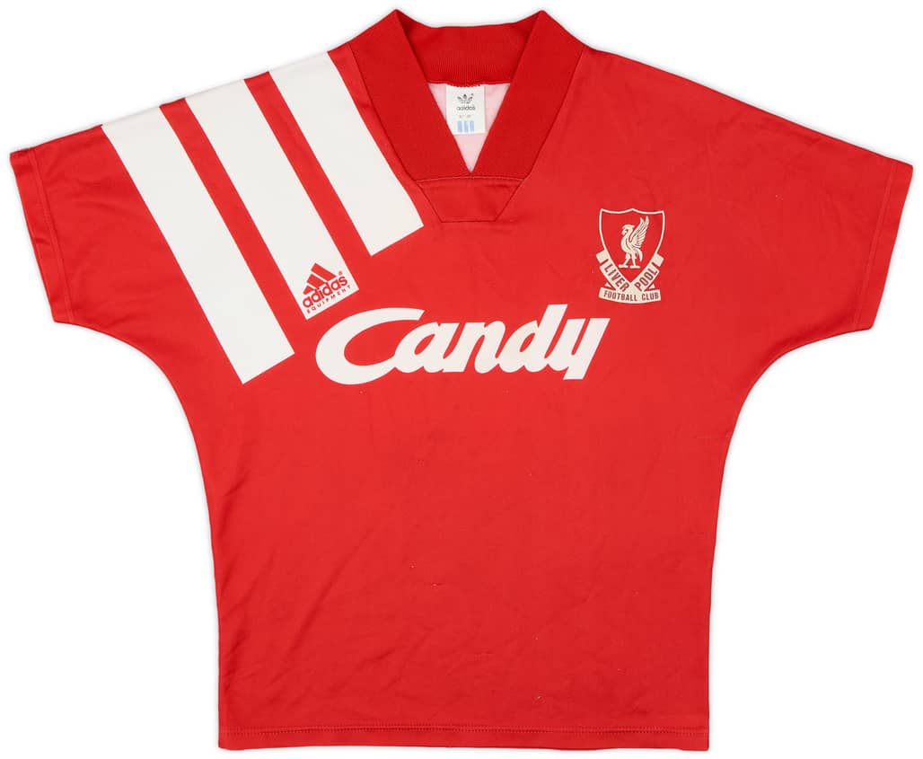 1991-92 Liverpool Home Shirt - 8/10 - (M.Boys)