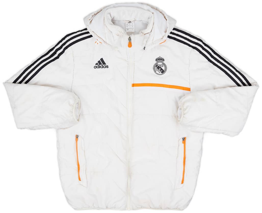 2013-14 Real Madrid adidas Hooded Bench Coat - 6/10 - (M/L)