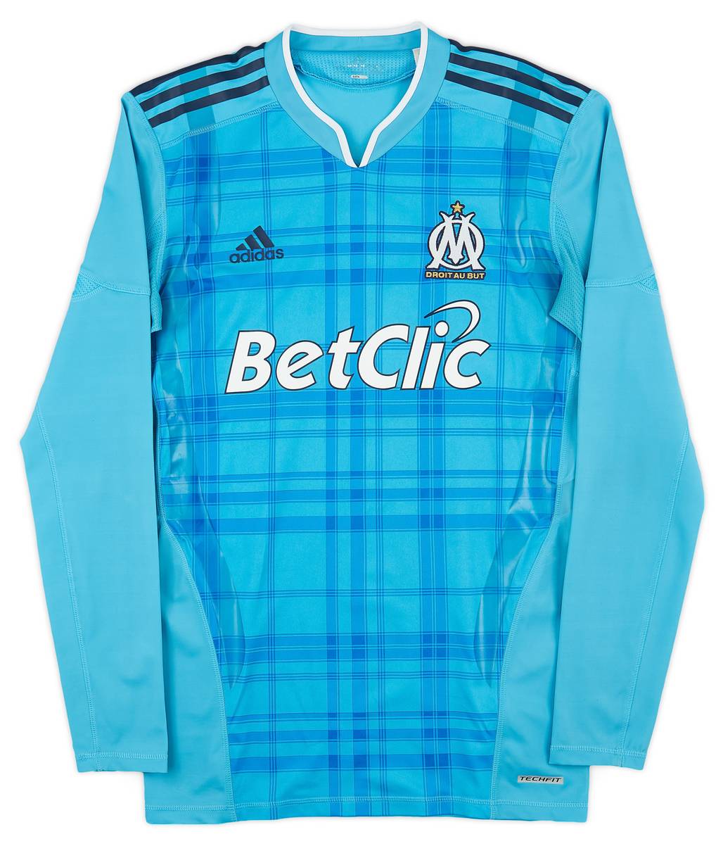 2010-11 Olympique Marseille Authentic Away L/S Shirt - 9/10 - (L)