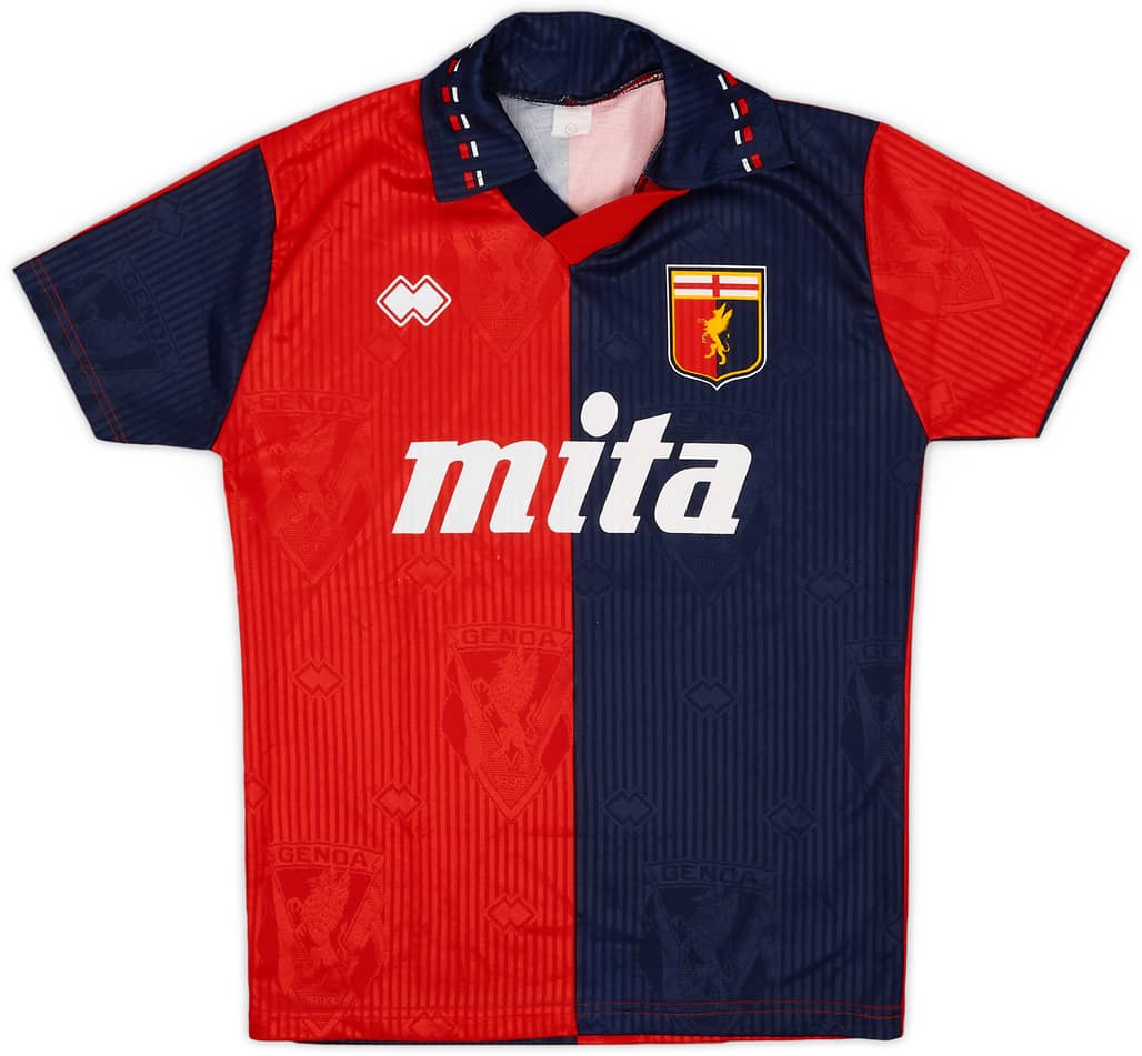 1990-91 Genoa Home Shirt - 8/10 - (XL.Boys)