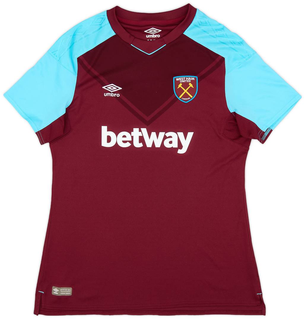 2017-18 West Ham Home Shirt - 9/10 - (Women's L)