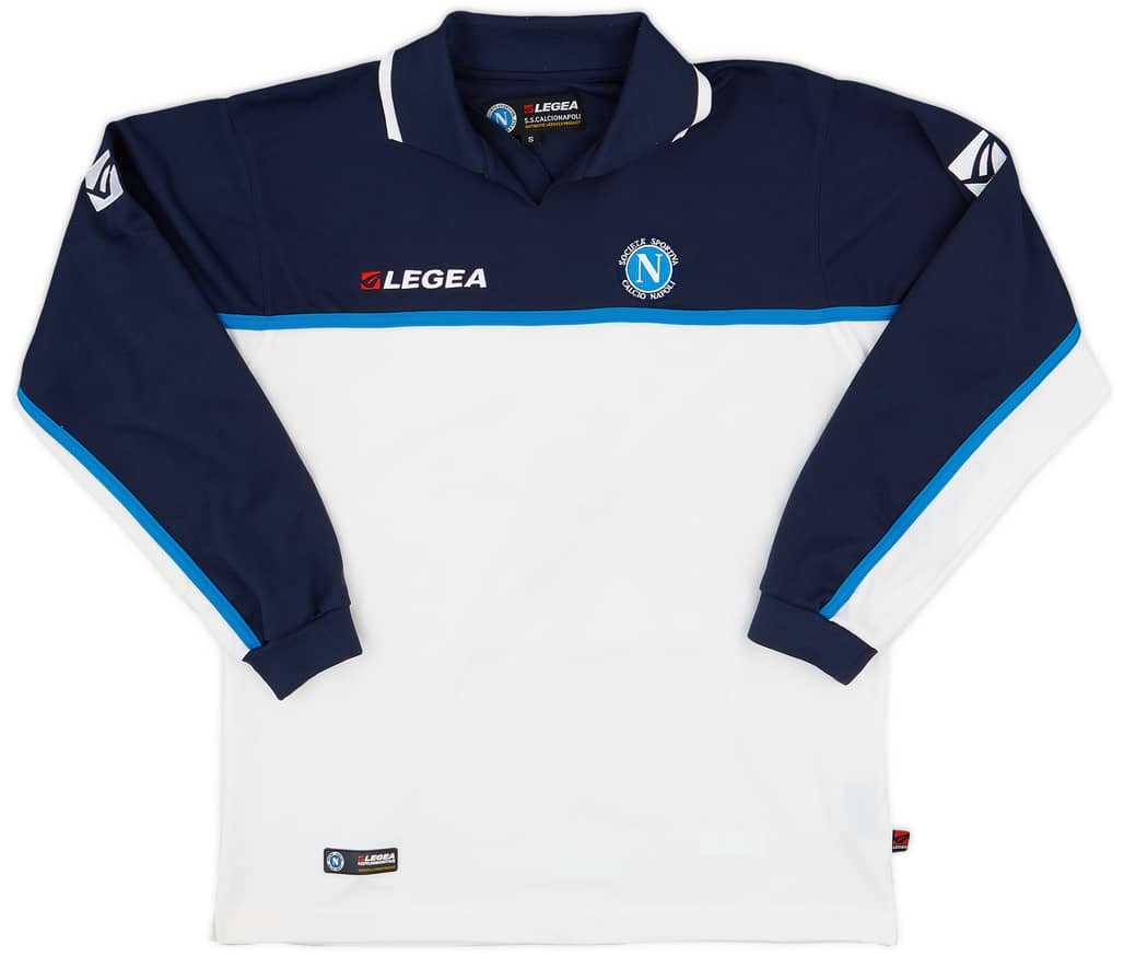 2003-04 Napoli Legea Polo L/S Shirt - 9/10 - (S)