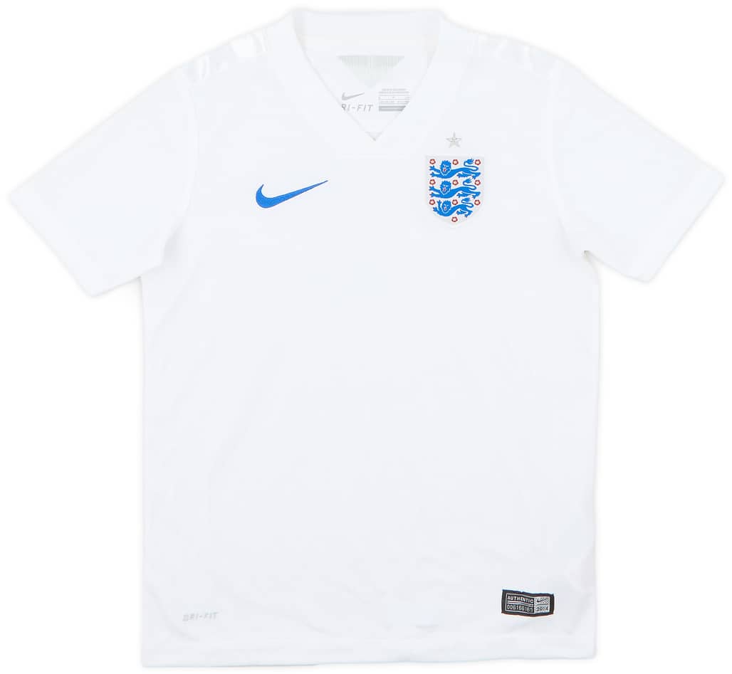 2014-15 England Home Shirt - 9/10 - (S.Boys)