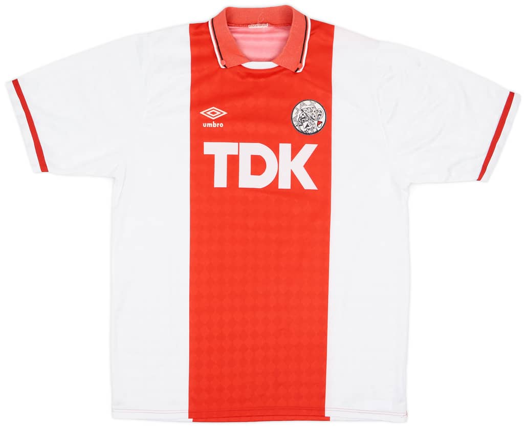 1989-91 Ajax Home Shirt - 8/10 - (XL)