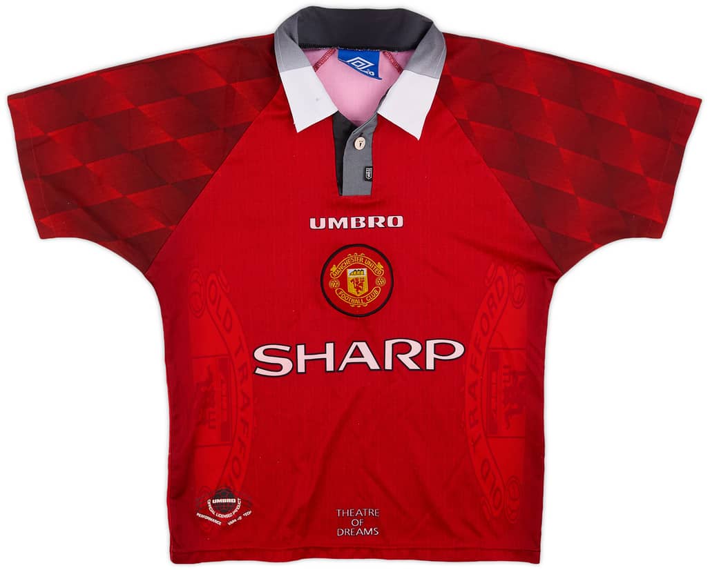 1996-98 Manchester United Home Shirt - 6/10 - (Y)