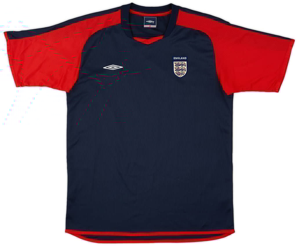 2005-06 England Umbro Training Shirt - 9/10 - (M)