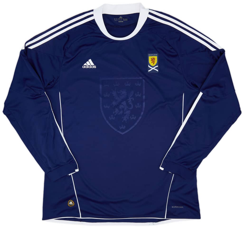 2010-11 Scotland Home L/S Shirt - 8/10 - (XXL)