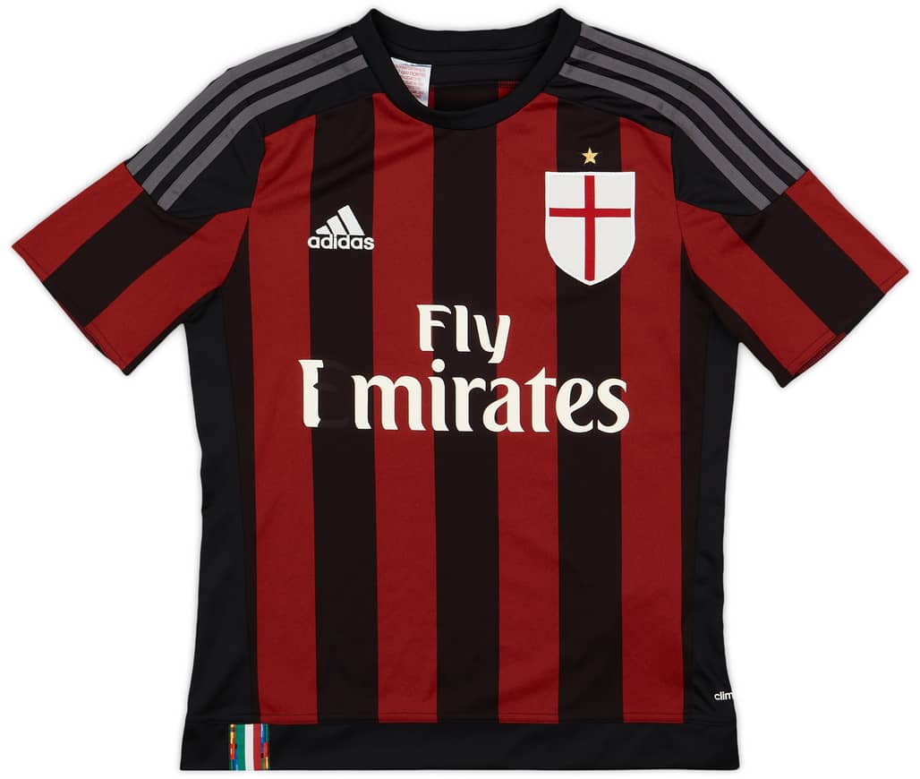 2015-16 AC Milan Home Shirt - 5/10 - (L.Boys)