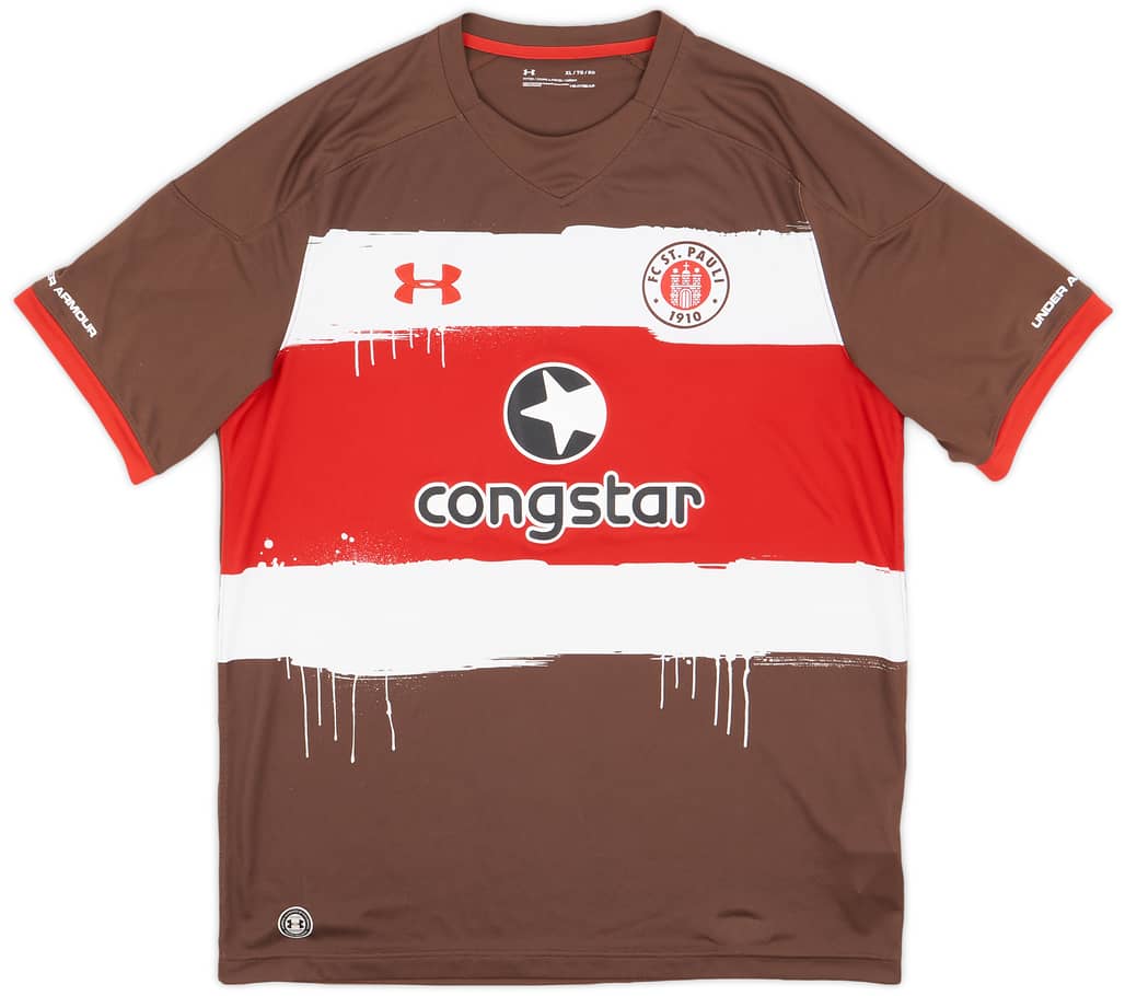 2017-18 St Pauli Home Shirt - 8/10 - (XL)