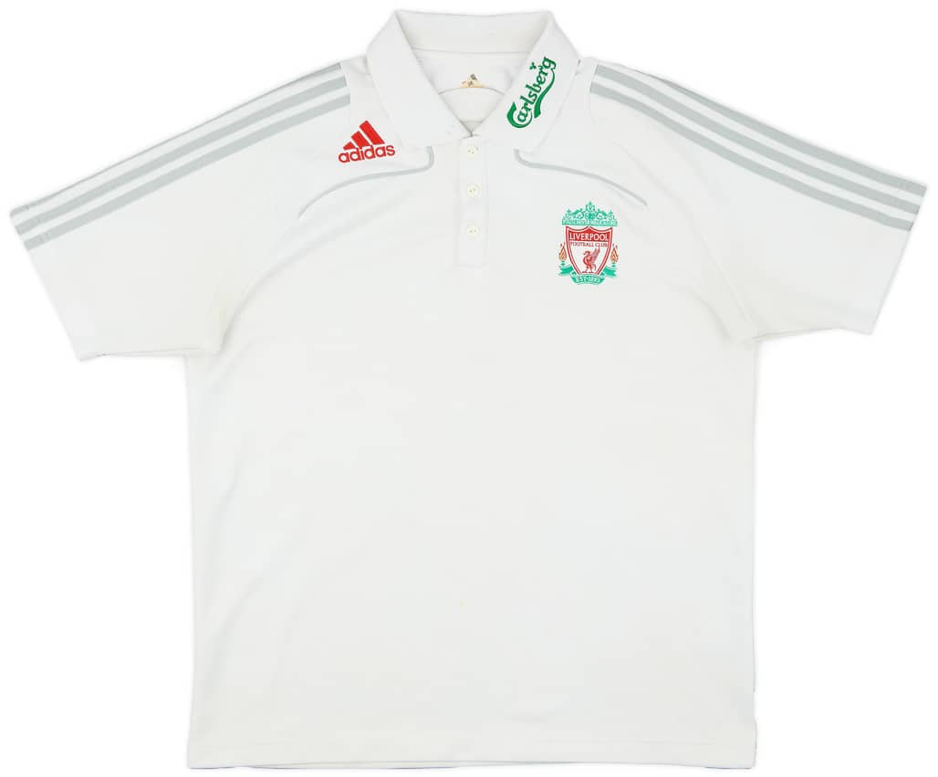 2008-09 Liverpool adidas Polo Shirt - 7/10 - (L)