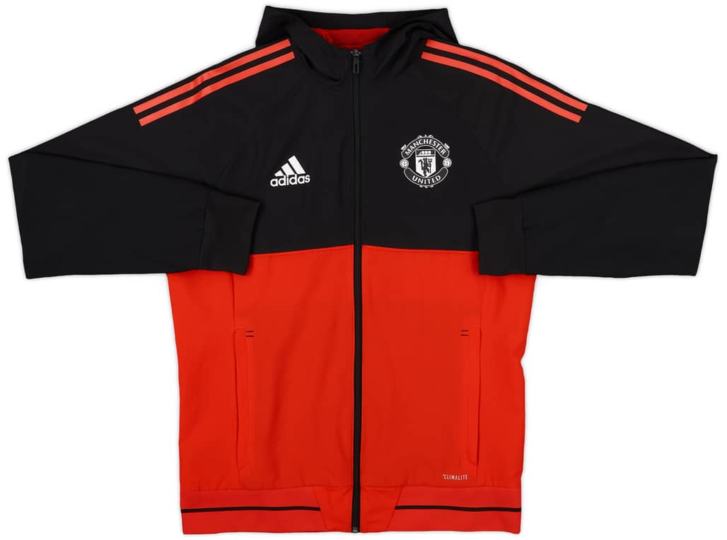 2017-18 Manchester United adidas Hooded Track Jacket - 10/10 - (M)