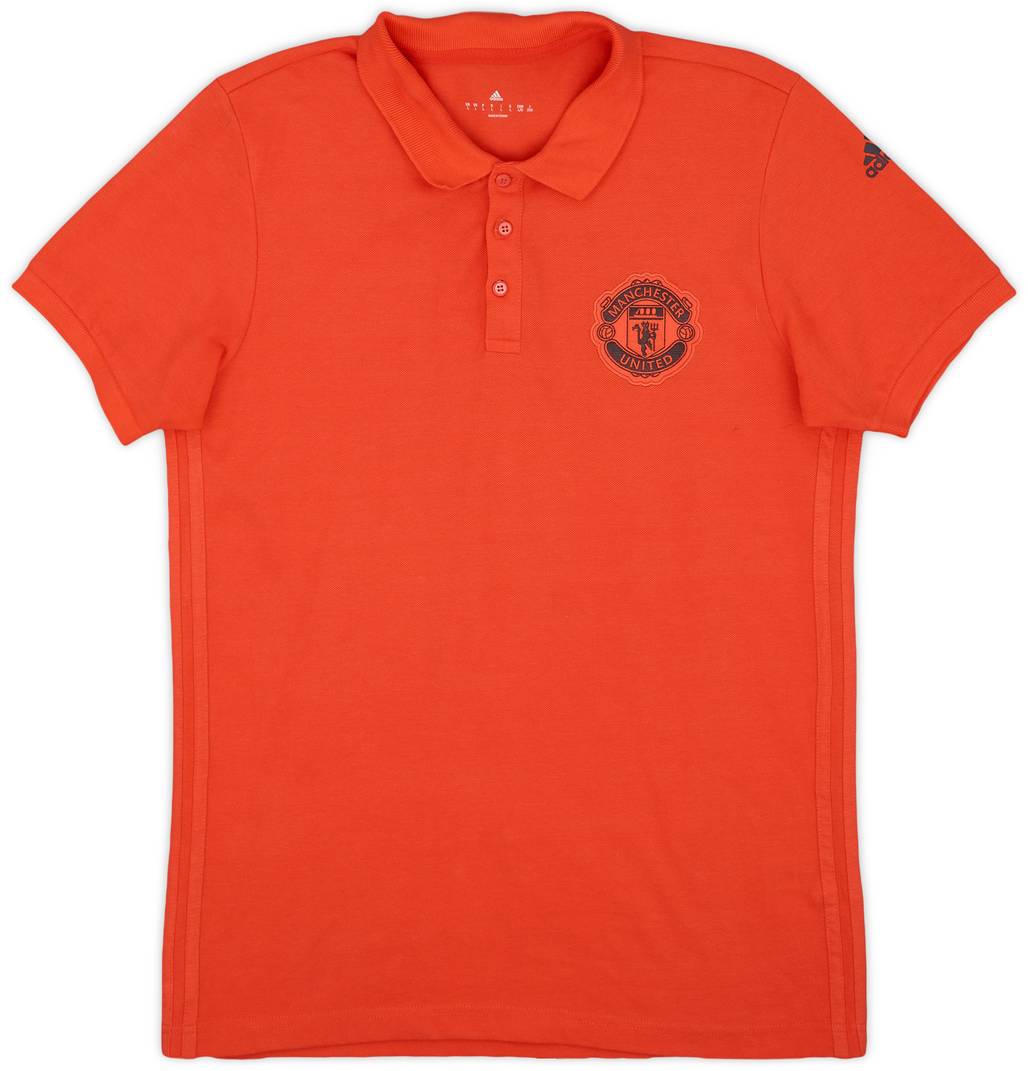 2016-17 Manchester United adidas Polo Shirt - 9/10 - (L)