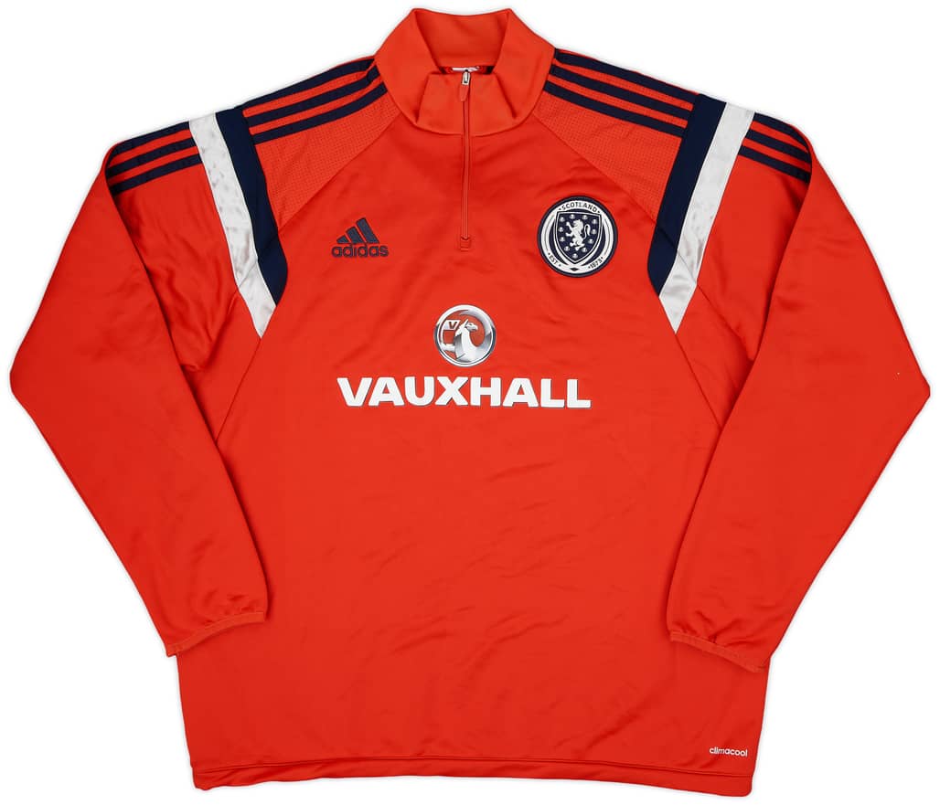 2014-15 Scotland adidas 1/4 Zip Training Top - 9/10 - (XL)