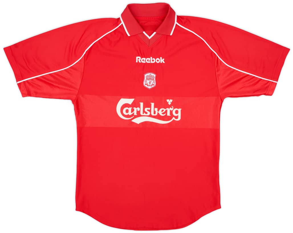 2000-02 Liverpool Home Shirt - 8/10 - (XL.Boys)