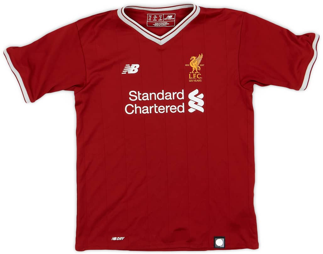 2017-18 Liverpool 125 Years Home Shirt - 6/10 - (S.Boys)