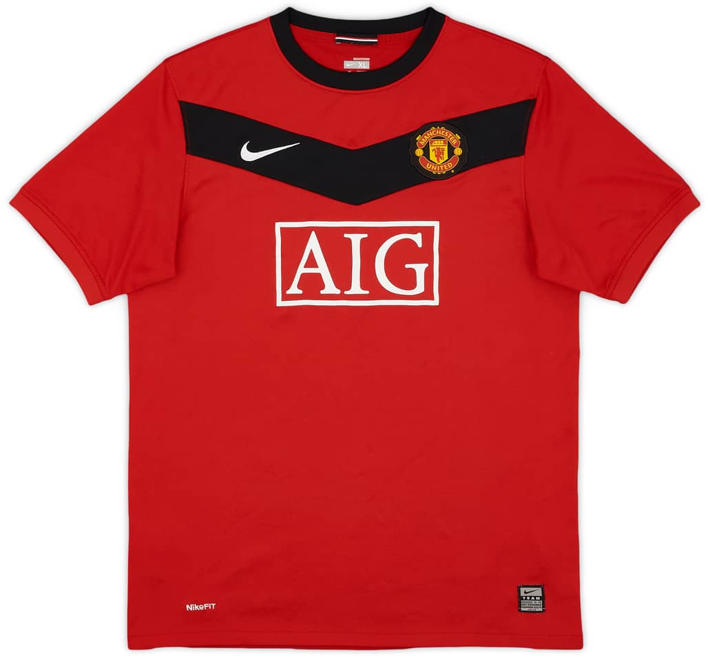 2009-10 Manchester United Home Shirt - 9/10 - (XL.Boys)