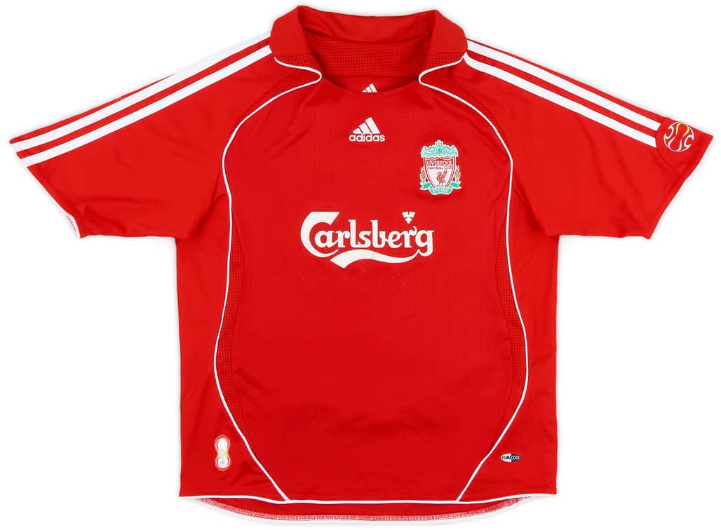 2006-08 Liverpool Home Shirt - 7/10 - (M.Boys)