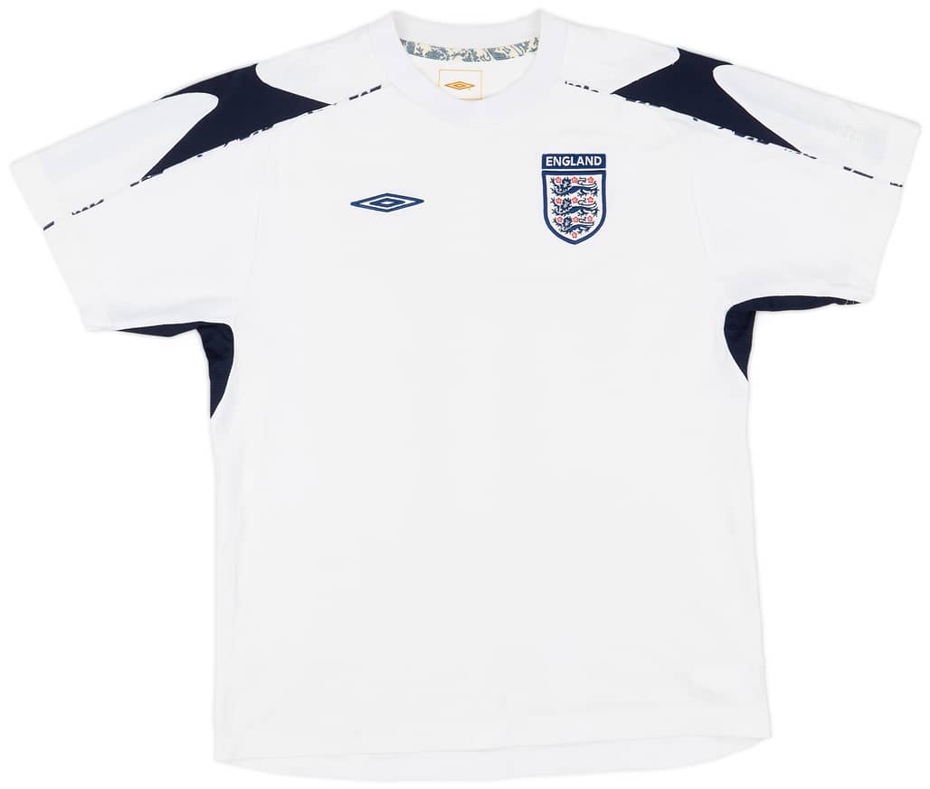 2007-08 England Umbro Training Shirt - 8/10 - (XL.Boys)