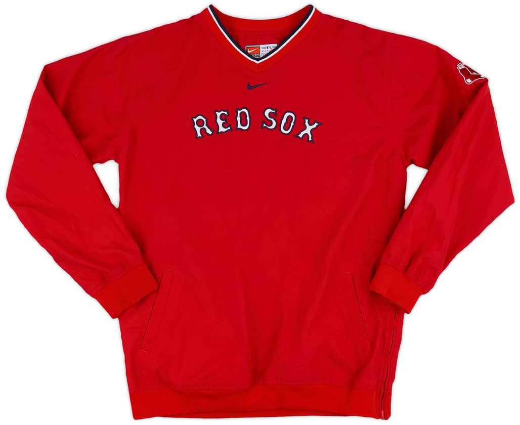 2000s Boston Red Sox Nike Pullover Windbreaker Jacket (Excellent) L.Kids