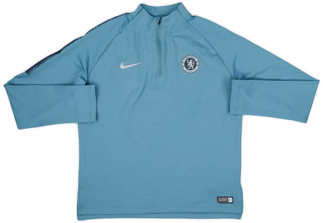 2018-19 Chelsea Nike 1/4 Zip Drill Top - 6/10 - (XL.Boys)