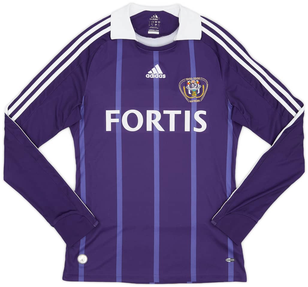 2008-09 Anderlecht Centenary Away L/S Shirt - 8/10 - (S)