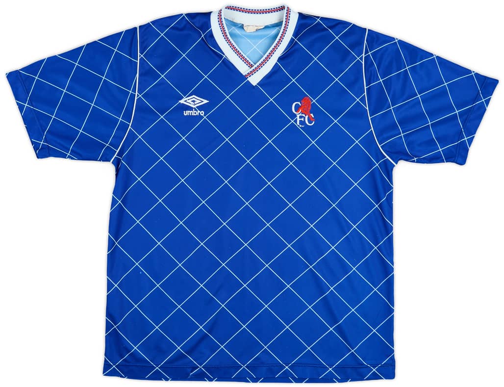 1987-89 Chelsea Home Shirt - 8/10 - (S)17102344056