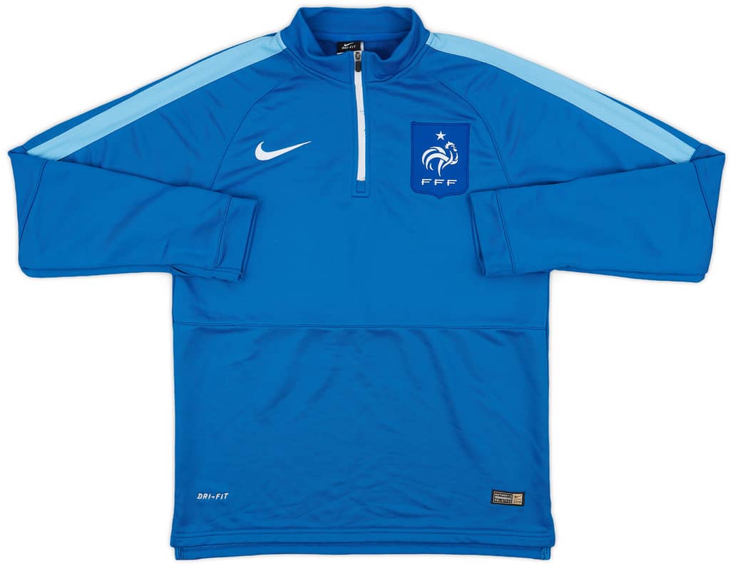 2016-17 France Nike 1/4 Zip Drill Top - 9/10 - (XL)