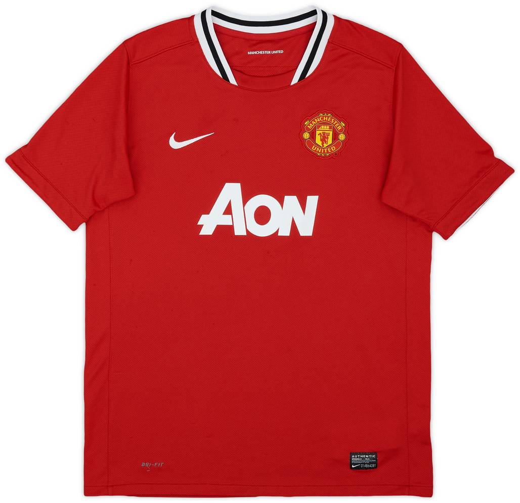 2011-12 Manchester United Home Shirt - 9/10 - (XL.Boys)