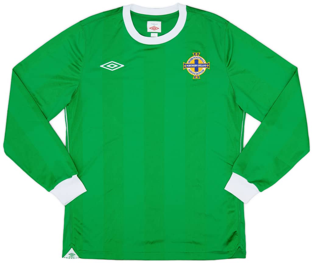 2010-12 Northern Ireland Home L/S Shirt - 9/10 - (S)
