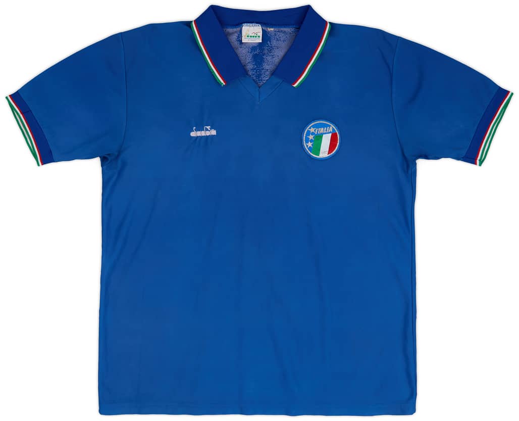 1986-91 Italy Home Shirt - 5/10 - (XL)