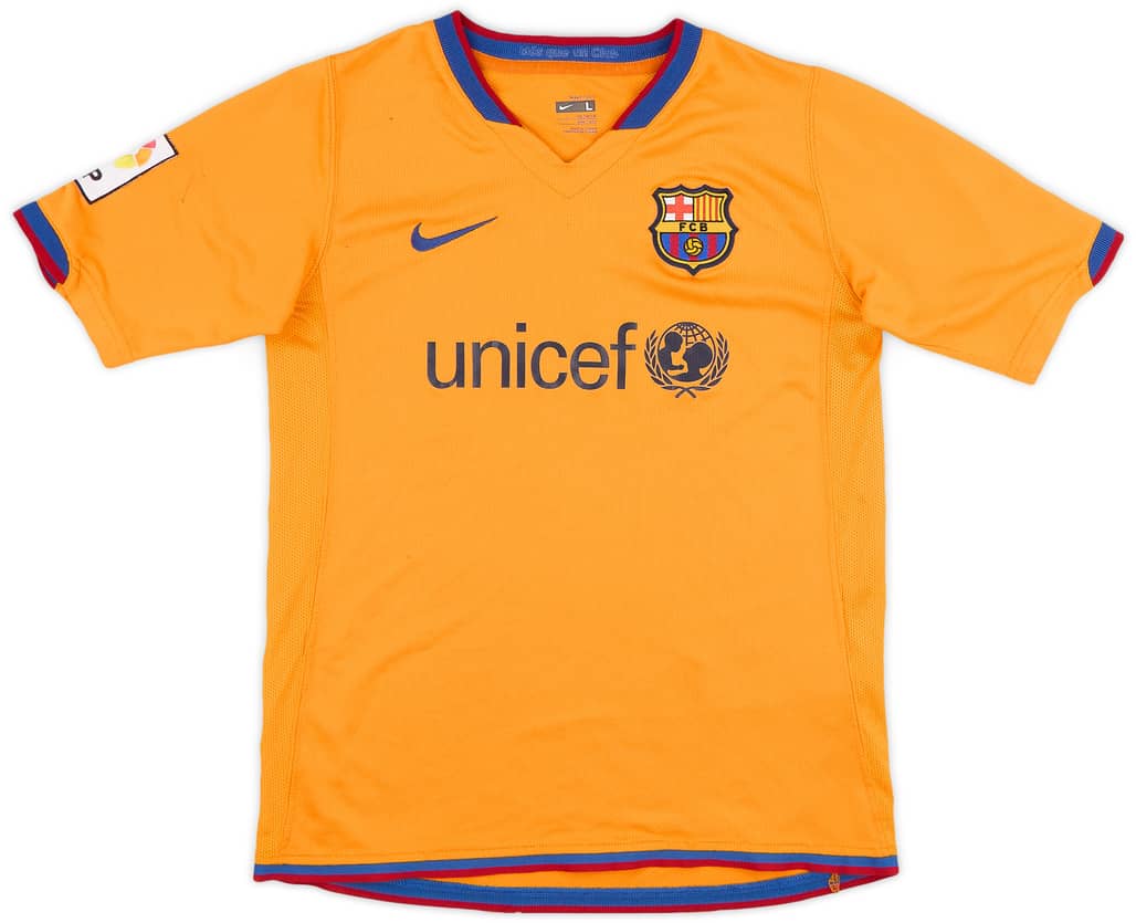 2007-08 Barcelona Third Shirt - 6/10 - (L.Boys)