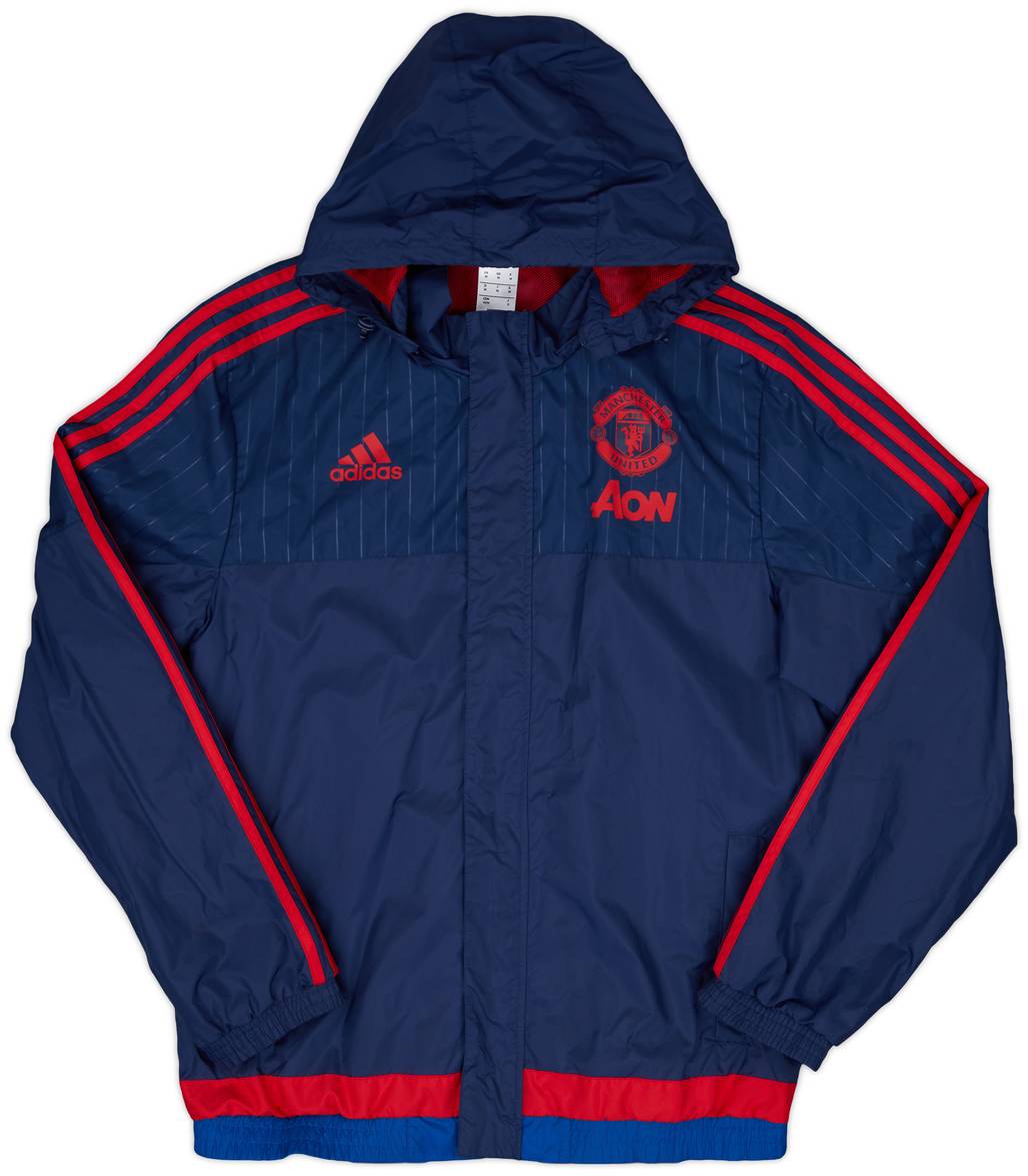 2015-16 Manchester United adidas Rain Jacket - 10/10 - (M)