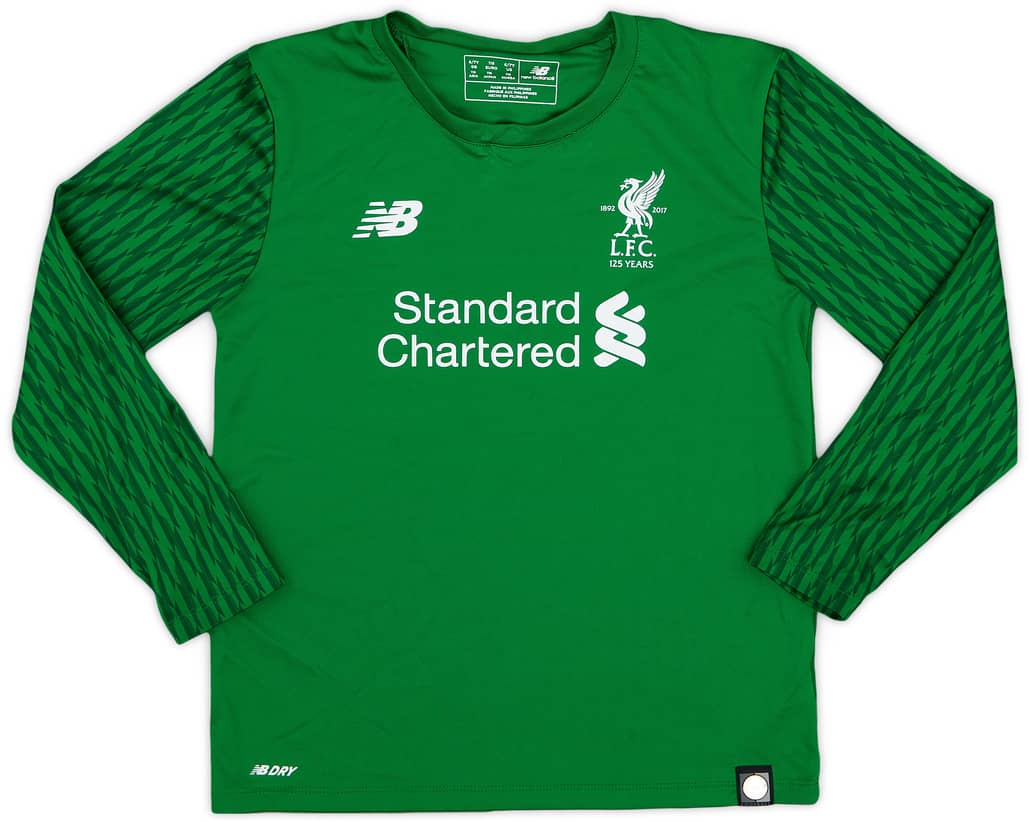 2017-18 Liverpool '125 Years' GK Shirt - 9/10 - (6-7 Years)