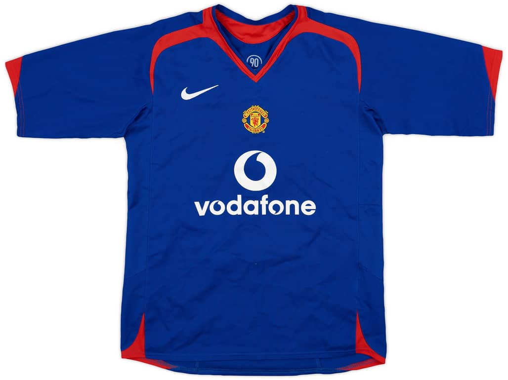 2005-06 Manchester United Away Shirt - 8/10 - (L.Boys)