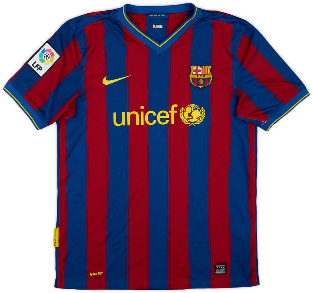 2009-10 Barcelona Home Shirt - 5/10 - (XL.Boys)