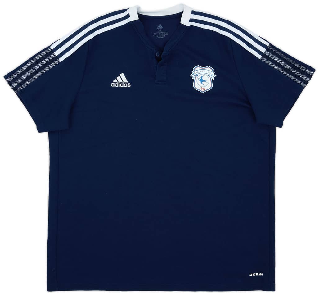 2021-22 Cardiff City adidas Polo Shirt - 9/10 - (XL)