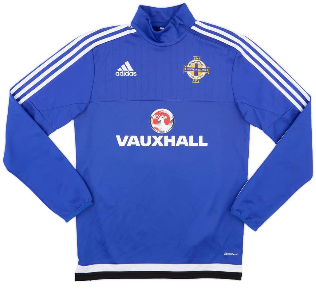 2015-16 Northern Ireland adidas 1/4 Zip Drill Top - 9/10 - (S)
