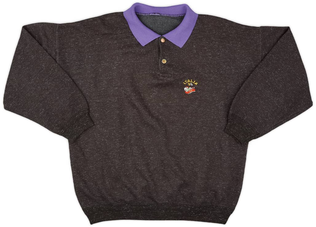 1990 Italia 90 Polo L/S Shirt - 9/10 - (XL)