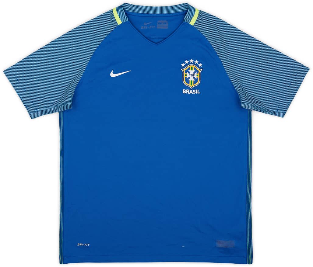 2016-17 Brazil Away Shirt - 7/10 - (XL.Boys)