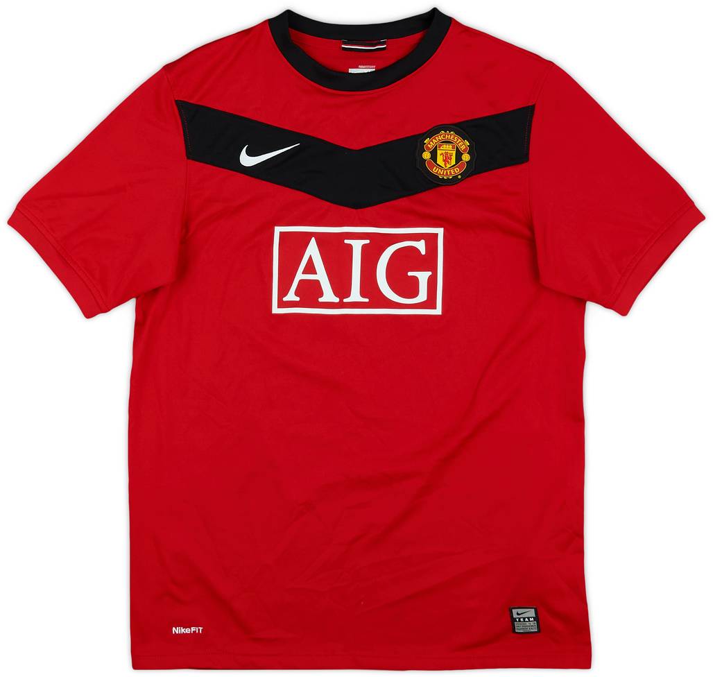 2009-10 Manchester United Home Shirt - 8/10 - (XL.Boys)