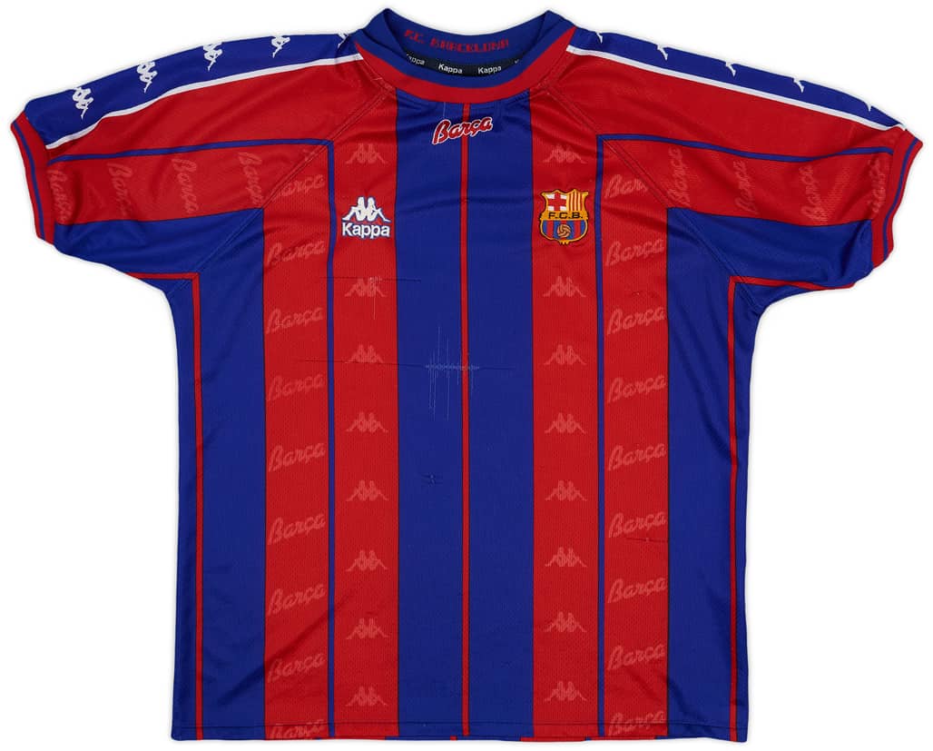 1997-98 Barcelona Home Shirt - 5/10 - (L)