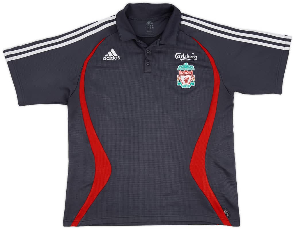 2006-07 Liverpool adidas Polo Shirt - 8/10 - (L/XL)