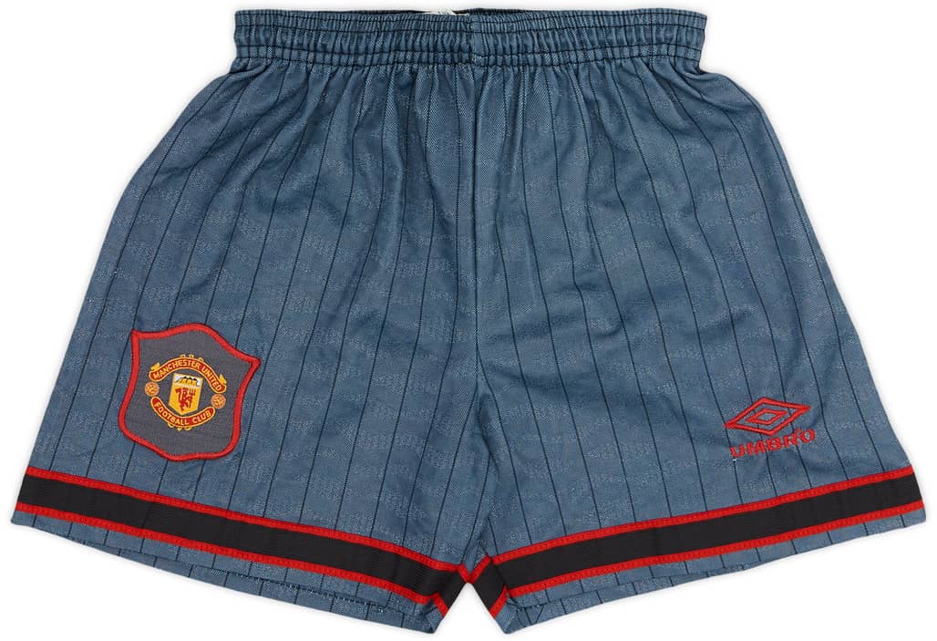 1995-96 Manchester United Away Shorts - 8/10 - (XL.Boys)